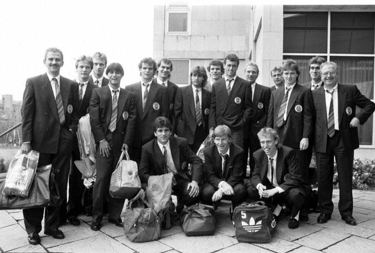 Austria Vienna squad in Edinburgh, 1988