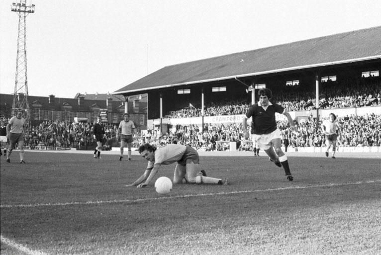 Hearts v Arsenal at Tynecastle in July 1975 - Donald Ford