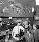 Alan Anderson behind the bar