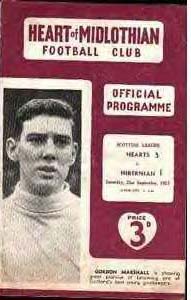 1957092101 Hibernian 3-1 Tynecastle