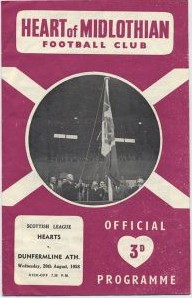 1958082001 Dunfermline Athletic 6-2 Tynecastle