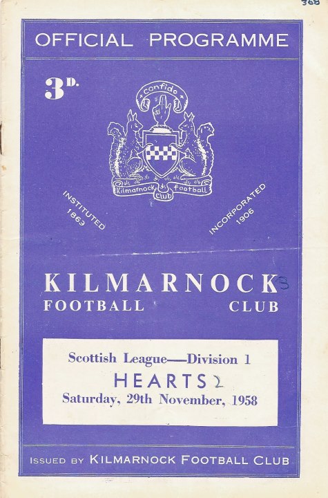 1958112901 Kilmarnock 2-3 Rugby Park