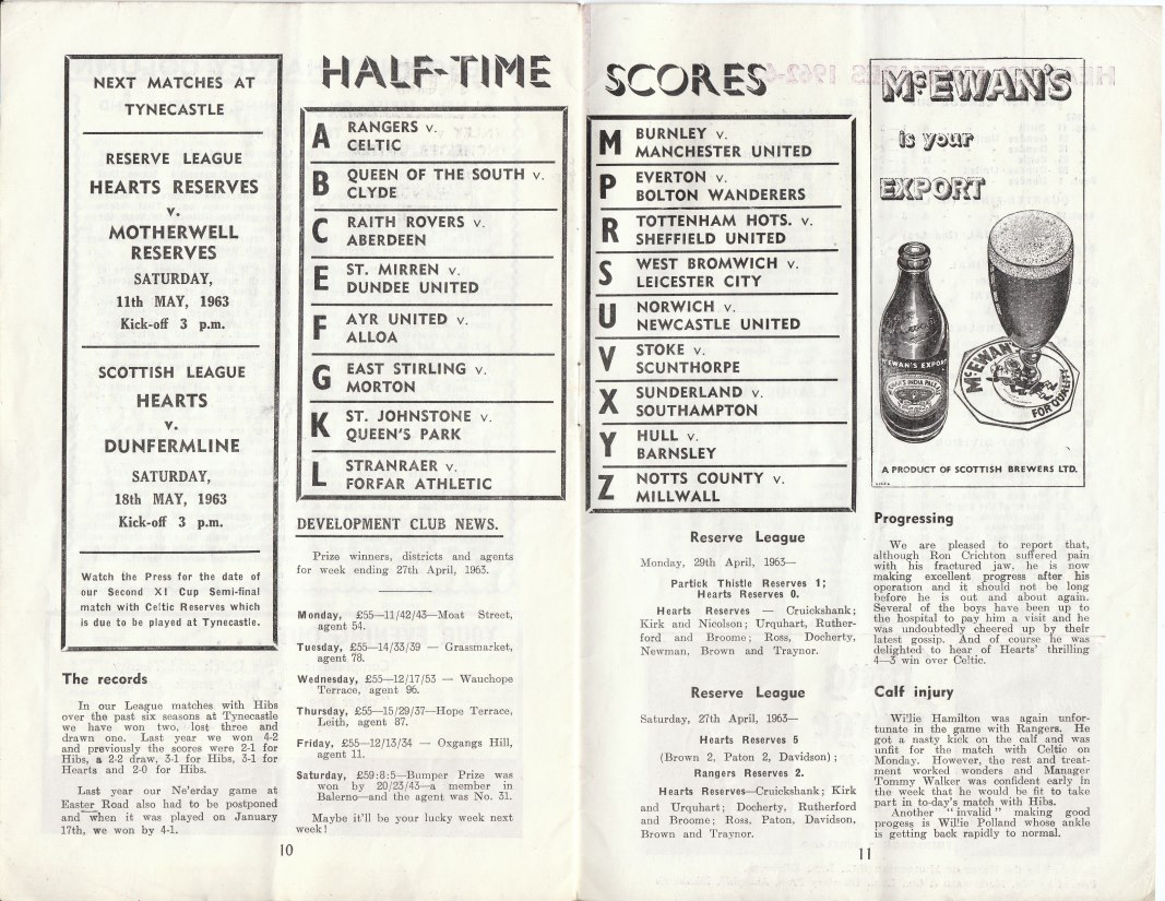 1963050406 Hibernian 3-3 Tynecastle