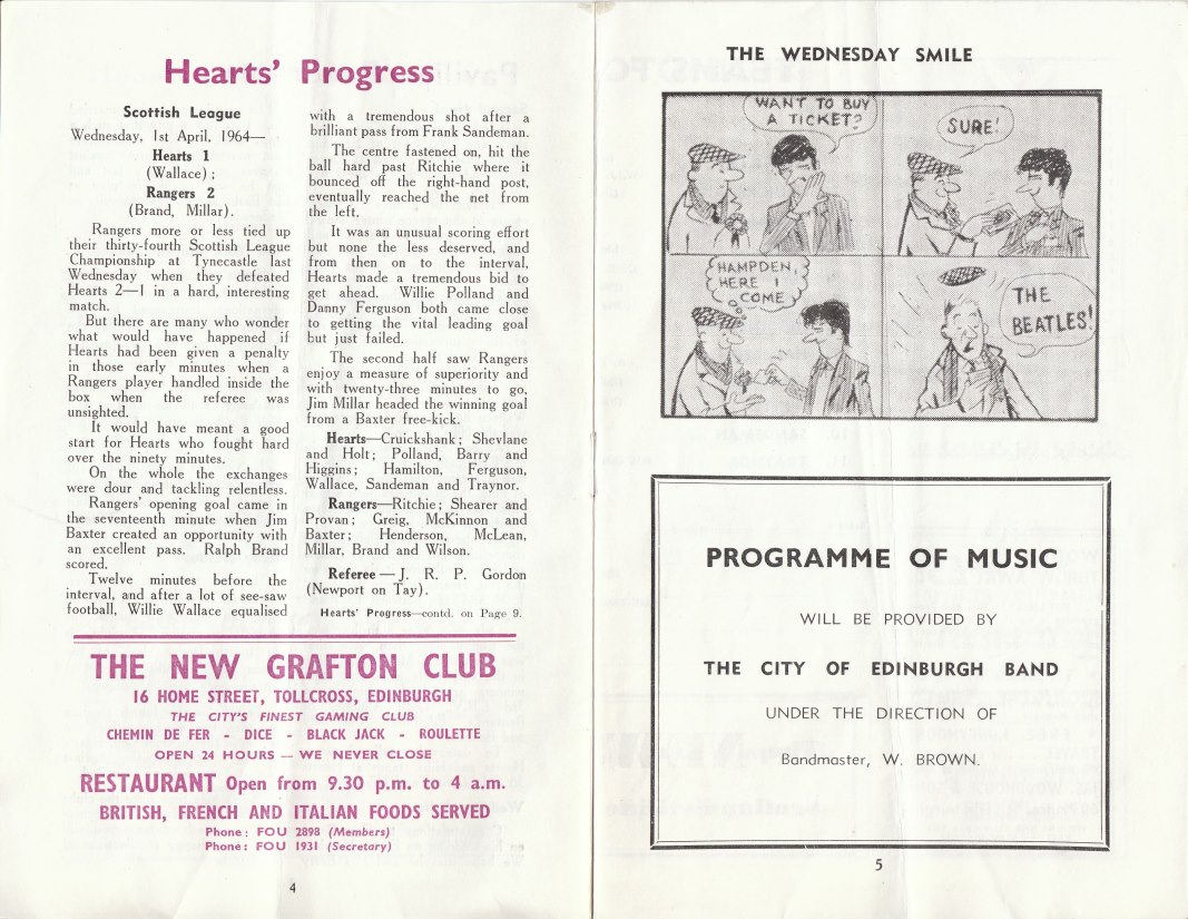 1964040803 Hibernian 3-0 Tynecastle
