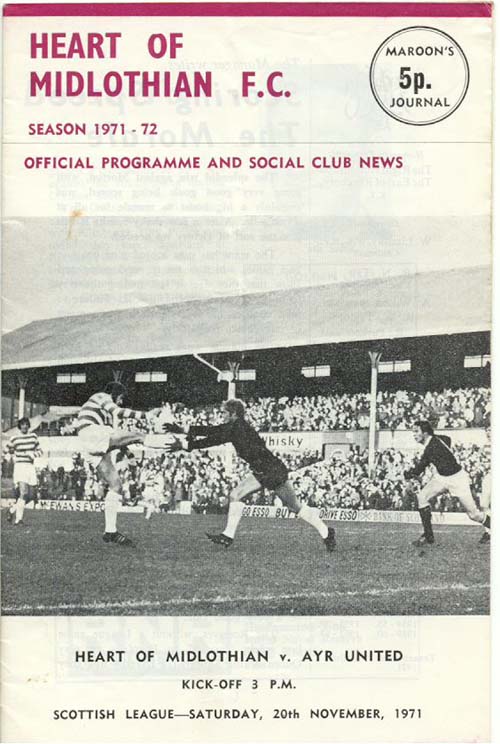 1971112001 Ayr United 1-0 Tynecastle