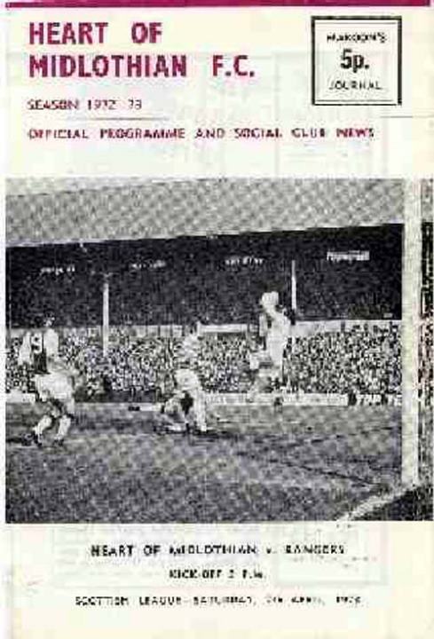 1973040701 Rangers 0-1 Tynecastle