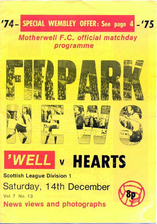 1974121402 Motherwell 3-1 Fir Park
