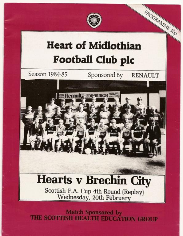 1985022001 Brechin City 1-0 Tynecastle