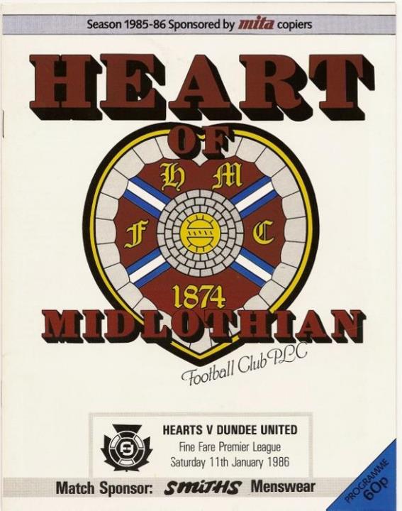 1986011101 Dundee United 1-1 Tynecastle