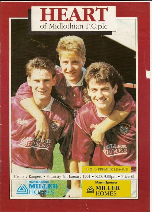 1991010501 Rangers 0-1 Tynecastle