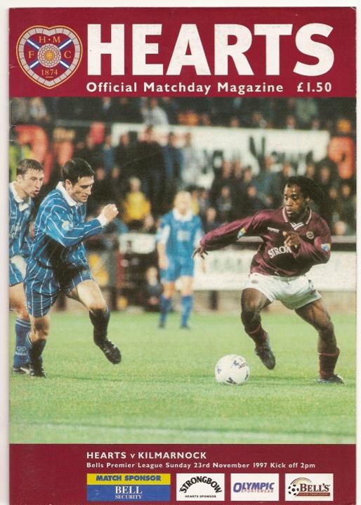 1997112301 Kilmarnock 5-3 Tynecastle
