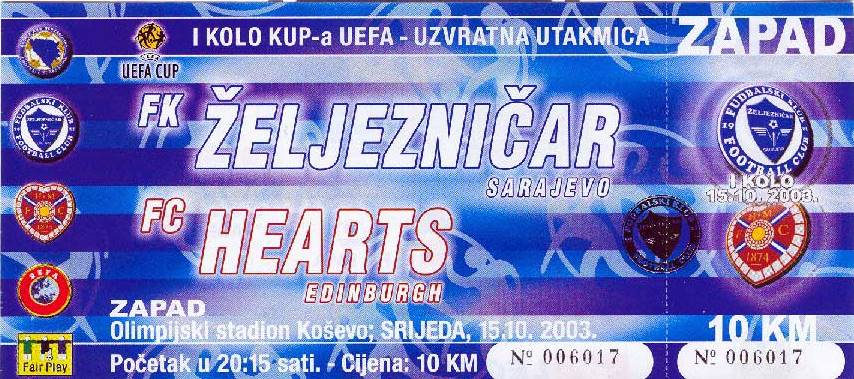 2003101504 Zeljeznicar Sarajevo 0-0 A