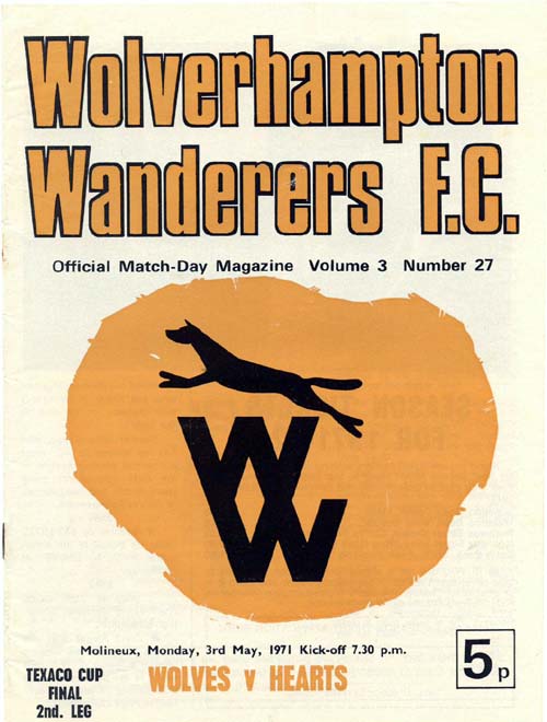 Mon 03 May 1971  Wolves 0  Hearts 1 