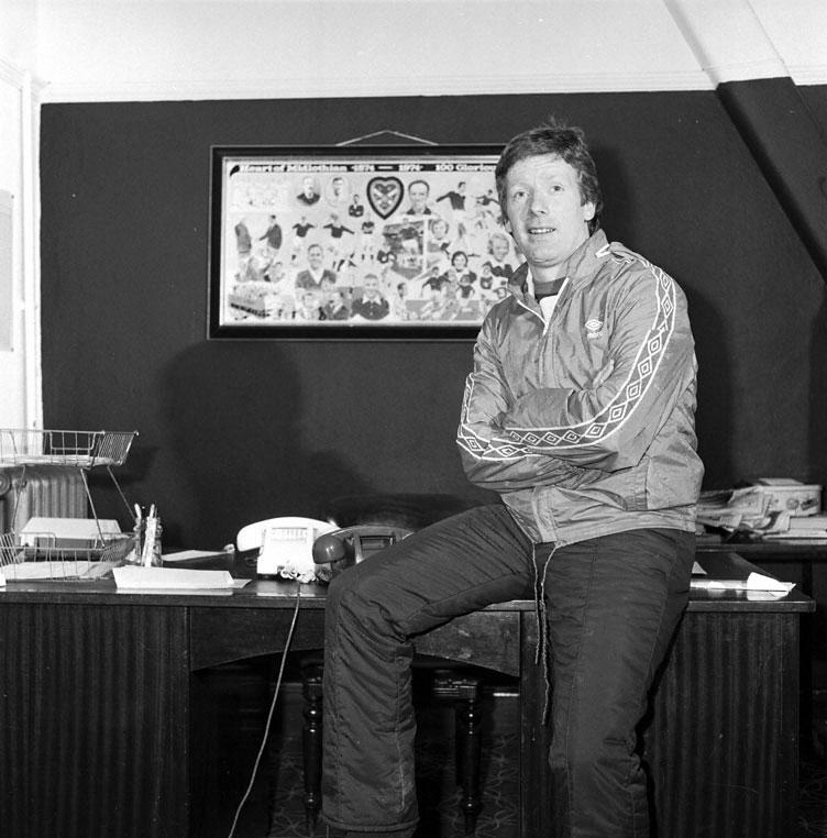 Alex MacDonald new Hearts manager 1982 a