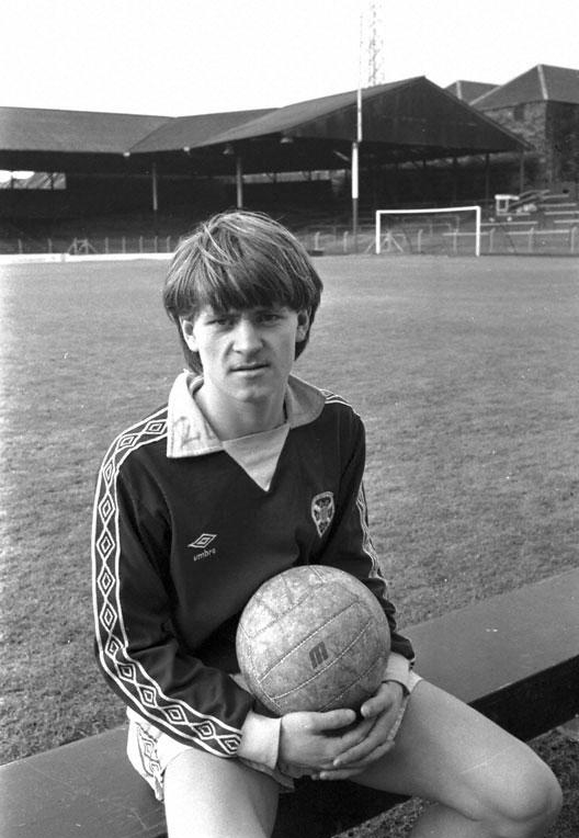 Gary Sutherland at Tynecastle 1982