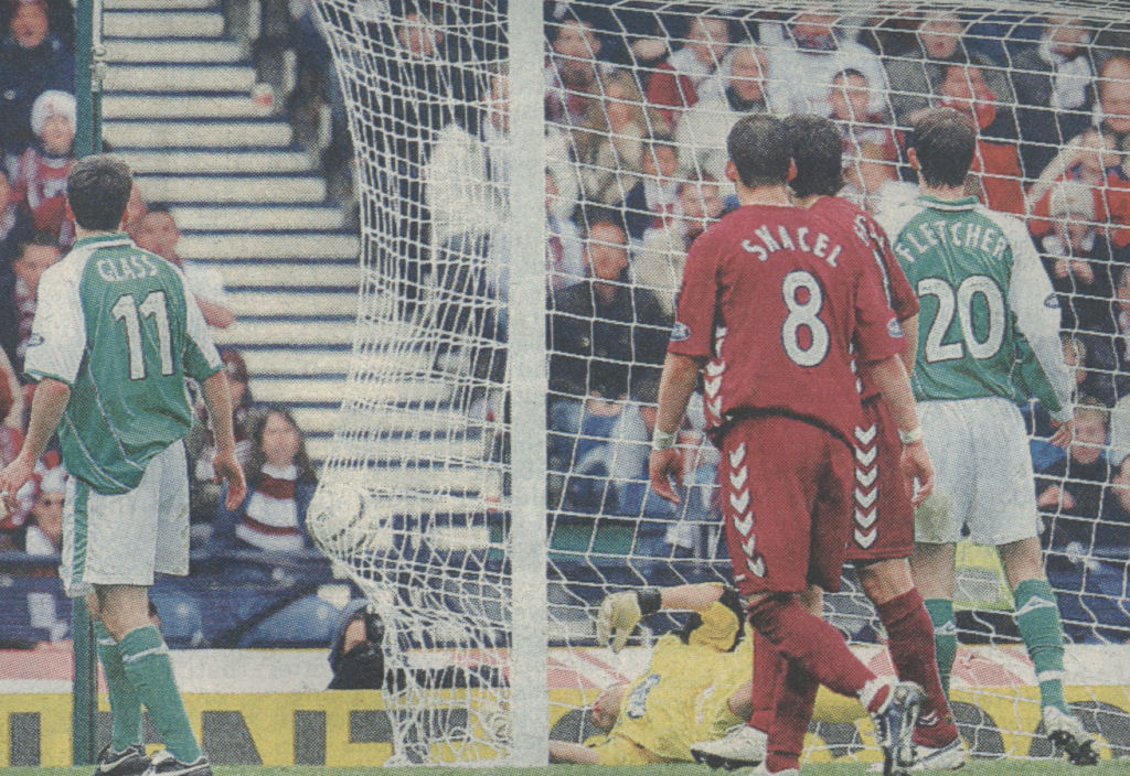 Hartley 2nd, Zibby sprawled in goal