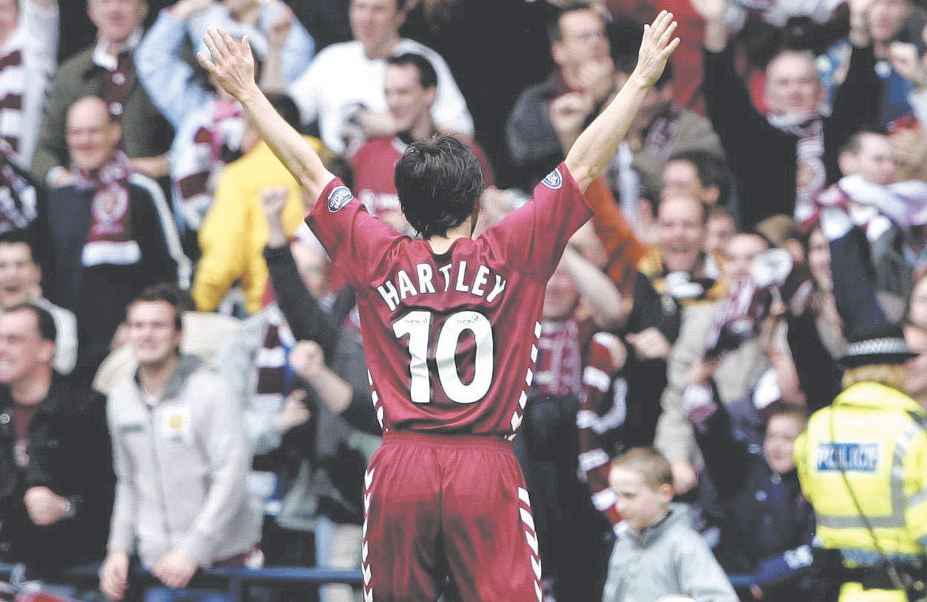 Hartley at Semi v Hibs