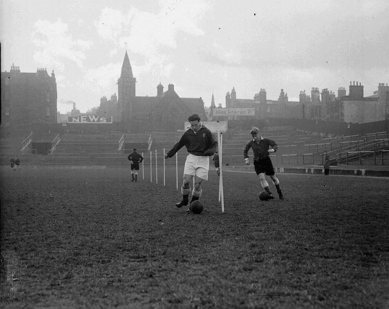 Hearts Tynecastle Davie Laing Willie Bauld