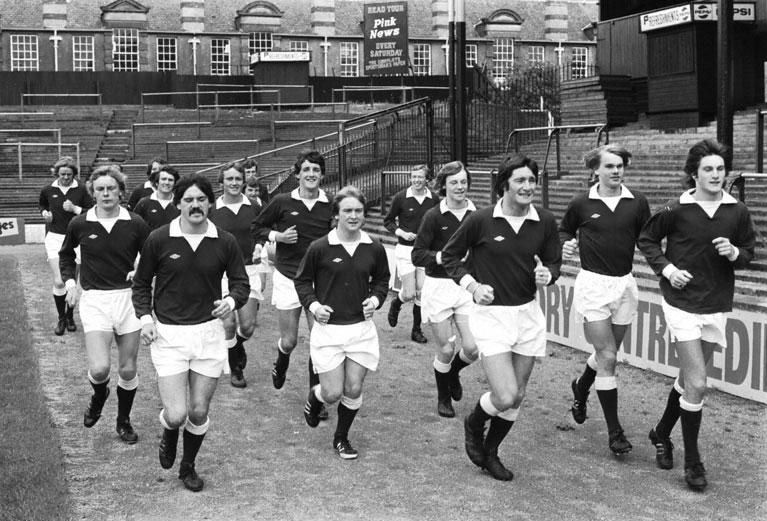 Hearts training 1977