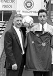 David Kirkwood signs to Hearts, 1989