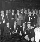 Former Hearts players at Centenary dinner