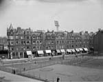 Gorgie Road - New garden opposite Hearts FC 1955