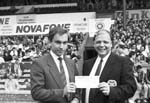 Hearts cheque presentation to Sick Kids, 1987