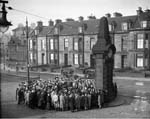 remembrance service at the Hearts War Memorial  a