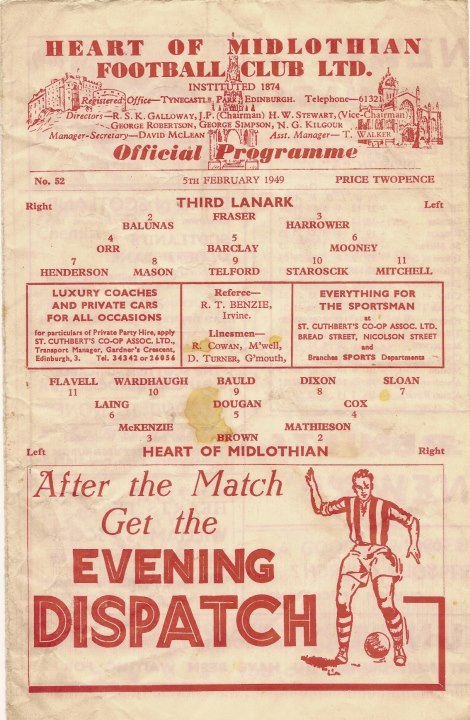 1949020501 Third Lanark 3-1 Tynecastle