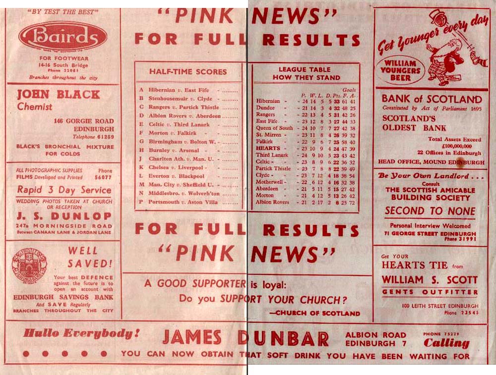 1949030503 Dundee 2-4 Tynecastle