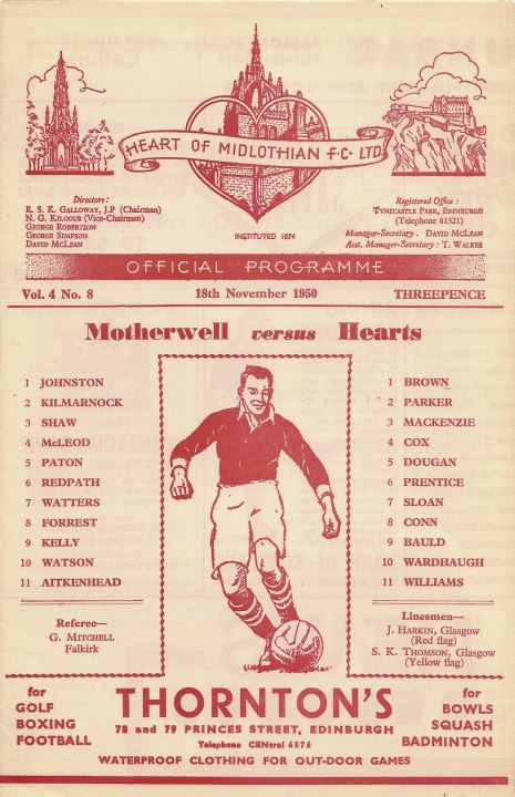 1950111801 Motherwell 3-3 Tynecastle