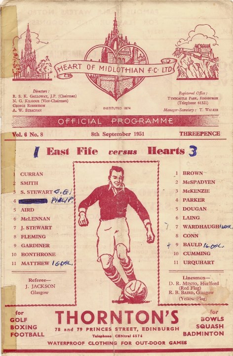 1951090801 East Fife 3-1 Tynecastle