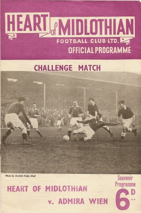 1954041201 Admira Vienna 0-2 Tynecastle