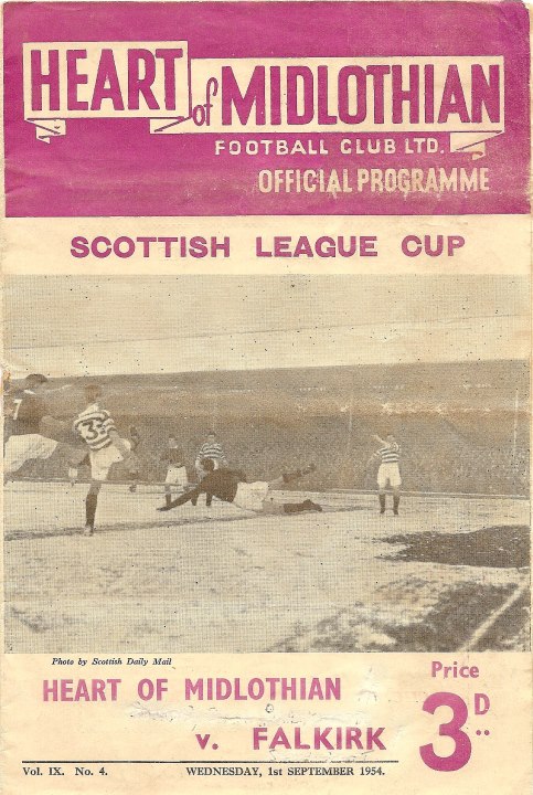 1954090101 Falkirk 4-1 Tynecastle