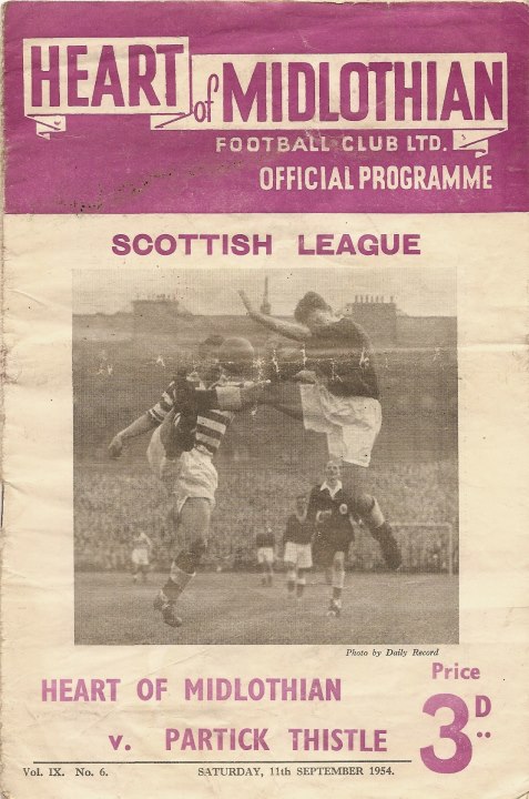 1954091101 Partick Thistle 5-4 Tynecastle