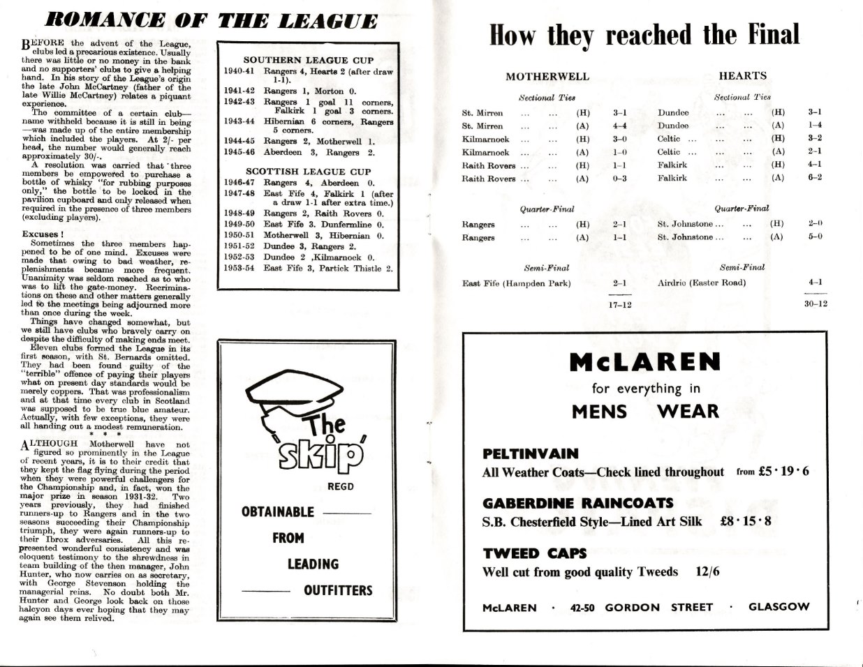 1954102305 Motherwell 4-2 Hampden