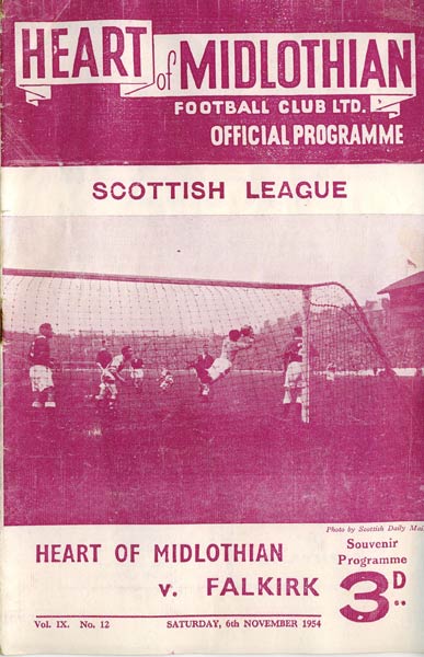 1954110601 Falkirk 5-3 Tynecastle