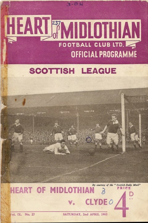 1955040201 Clyde 3-0 Tynecastle