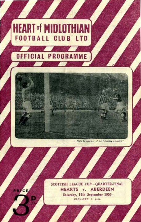 1955091701 Aberdeen 2-4 Tynecastle