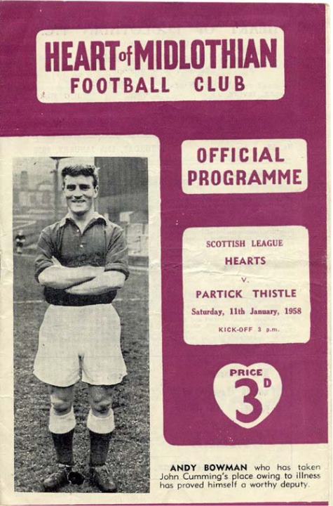 1958011101 Partick Thistle 4-1 Tynecastle