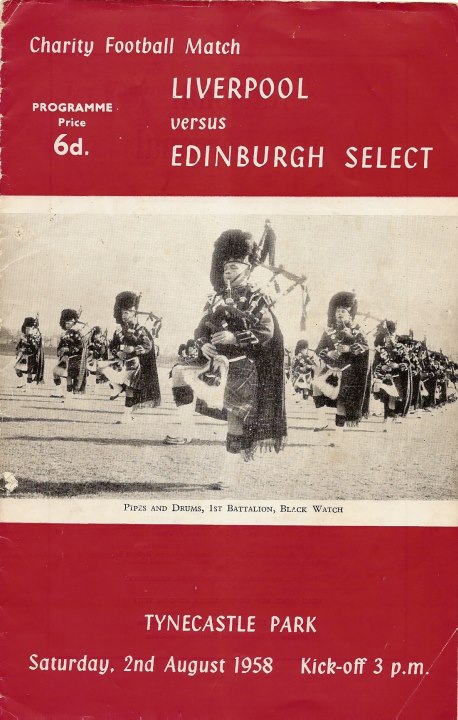 1958080201 Edinburgh Select vs Liverpool Tynecastle