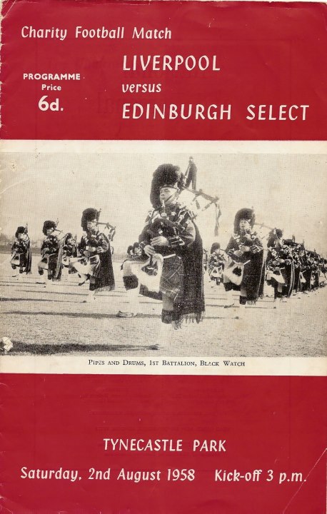 1958080201 Edinburgh Select vs Liverpool Tynecastle