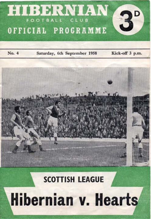 1958090601 Hibernian 4-0 Easter Road