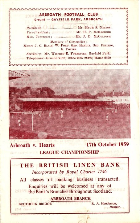 1959101701 Arbroath 4-1 Gayfield Park