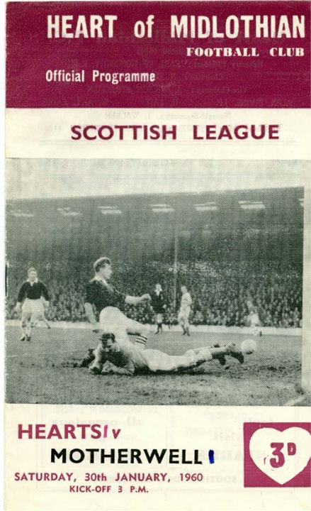 1960013001 Motherwell 1-1 Tynecastle