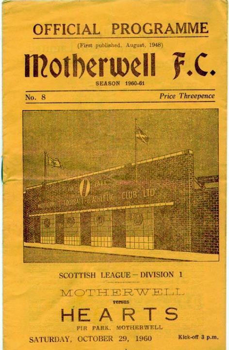 1960102901 Motherwell 1-1 Fir Park