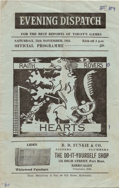 1961112501 Raith Rovers 1-0 A