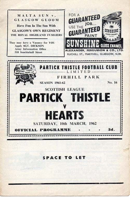 1962031001 Partick Thistle 1-3 A