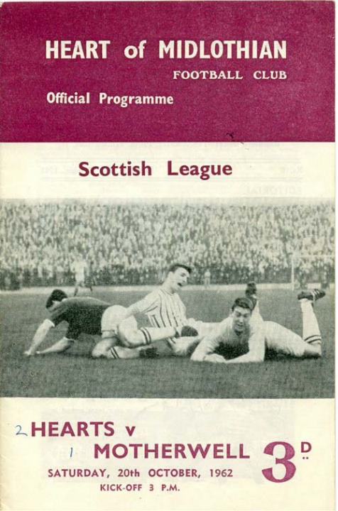 1962102001 Motherwell 2-1 Tynecastle