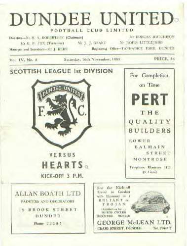 1963111601 Dundee United 0-0 Tannadice Park